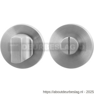 GPF Bouwbeslag RVS GPF0910.05 toiletgarnituur 50x6 mm stift 8 mm grote knop RVS geborsteld - R21003843 - afbeelding 1