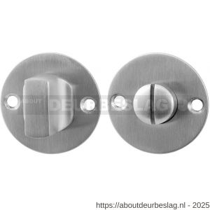 GPF Bouwbeslag RVS GPF0910.06 toiletgarnituur 50x2 mm stift 8 mm grote knop RVS geborsteld - R21003844 - afbeelding 1
