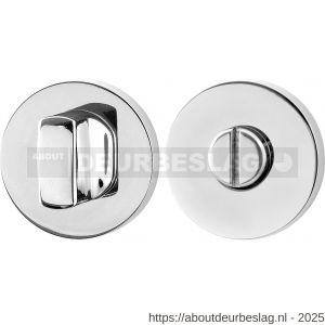 GPF Bouwbeslag RVS GPF0911.40 toiletgarnituur 50x8 mm stift 5 mm grote knop RVS gepolijst - R21003797 - afbeelding 1