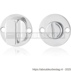 GPF Bouwbeslag RVS GPF0911.47 platte toiletgarnituur 38x2 mm stift 5 mm grote knop RVS gepolijst - R21003859 - afbeelding 1