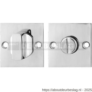 GPF Bouwbeslag RVS GPF0911.48 vierkante toiletgarnituur 50x50x2 mm stift 5 mm grote knop RVS gepolijst - R21003860 - afbeelding 1