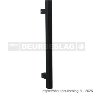 GPF Bouwbeslag ZwartWit GPF8602.61 deurgreep GPF10 vierkant 22x400/300 mm hoogte 55 mm zwart met enkel- en dubbelzijdige bevestiging - R21003239 - afbeelding 1