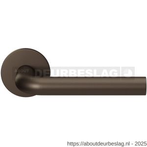 GPF Bouwbeslag Entree GPF100VRA1R L-model 19 mm deurkruk gatdeel op rozet 53x6 mm rechtswijzend Dark blend - R21016790 - afbeelding 1