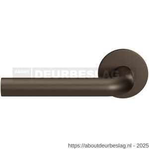 GPF Bouwbeslag Entree GPF100VRA1L L-model 19 mm deurkruk gatdeel op rozet 53x6 mm linkswijzend Dark blend - R21016786 - afbeelding 1