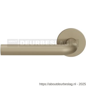 GPF Bouwbeslag Entree GPF100VRA4L L-model 19 mm deurkruk gatdeel op rozet 53x6 mm linkswijzend Champagne blend - R21016789 - afbeelding 1