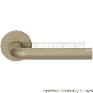 GPF Bouwbeslag Entree GPF100VRA4 L-model 19 mm deurkruk op rozet 53x6 mm Champagne blend - R21016785 - afbeelding 1