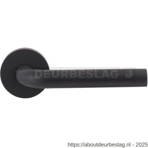 GPF Bouwbeslag Entree GPF100VRAS L-model 19 mm deurkruk op rozet 53x6 mm antraciet - R21009207 - afbeelding 1