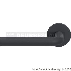 GPF Bouwbeslag Entree GPF100VRASL L-model 19 mm deurkruk gatdeel op rozet 53x6 mm linkswijzend antraciet - R21009973 - afbeelding 1