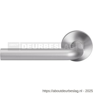 GPF Bouwbeslag Entree GPF100VRL L-model 19 mm deurkruk gatdeel op rozet 53x6 mm linkswijzend RVS geborsteld - R21009975 - afbeelding 1