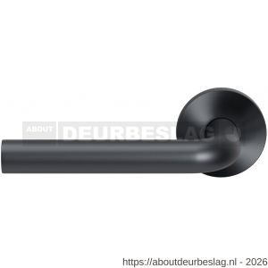 GPF Bouwbeslag Entree GPF100VRP1L L-model 19 mm deurkruk gatdeel op rozet 53x6 mm linkswijzend PVD antraciet - R21009978 - afbeelding 1