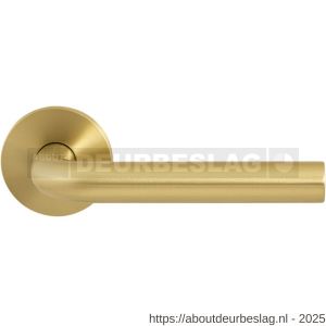 GPF Bouwbeslag Entree GPF100VRP4 L-model 19 mm deurkruk op rozet 53x6,5 mm PVD mat messing - R21009211 - afbeelding 1