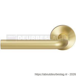 GPF Bouwbeslag Entree GPF100VRP4L L-model 19 mm deurkruk gatdeel op rozet 53x6 mm linkswijzend PVD mat messing - R21009980 - afbeelding 1