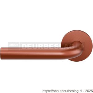GPF Bouwbeslag Entree GPF100VRT1L L-model 19 mm deurkruk gatdeel op rozet 53x6 mm linkswijzend Terra - R21019962 - afbeelding 1