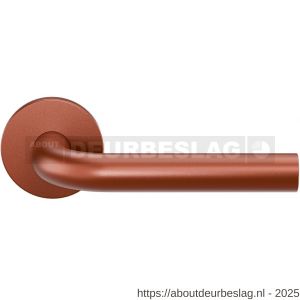 GPF Bouwbeslag Entree GPF100VRT1R L-model 19 mm deurkruk gatdeel op rozet 53x6 mm rechtswijzend Terra - R21019964 - afbeelding 1