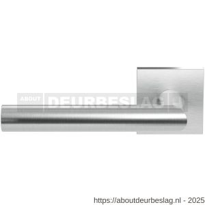 GPF Bouwbeslag RVS GPF1015.09-02L Toi deurkruk gatdeel op vierkant rozet RVS 50x50x8 mm linkswijzend RVS geborsteld - R21009987 - afbeelding 1