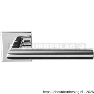 GPF Bouwbeslag RVS GPF1015.49-02R Toi L-haaks model deurkruk gatdeel 19 mm op vierkant rozet rechtswijzend RVS gepolijst - R21013814 - afbeelding 1