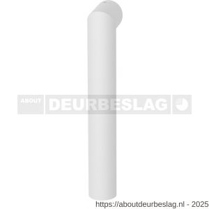 GPF Bouwbeslag ZwartWit GPF1015KL/R Toi raamkruk L-haaks model 19 mm deurkruk gatdeel korte nek links-rechtswijzend wit - R21010530 - afbeelding 1