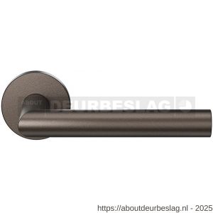 GPF Bouwbeslag Anastasius GPF1015.A1-00 Toi L-haaks model 19 mm deurkruk op rond rozet 50x8 mm Dark blend - R21010594 - afbeelding 1