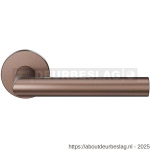 GPF Bouwbeslag Anastasius GPF1015.A2-00 Toi L-haaks model 19 mm deurkruk op rond rozet 50xx8 mm Bronze blend - R21010596 - afbeelding 1