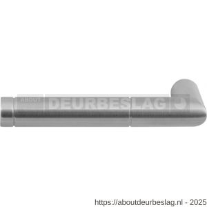 GPF Bouwbeslag RVS GPF1042L/R Kohu Satin deurkruk gatdeel links-rechtswijzend RVS geborsteld - R21002610 - afbeelding 1