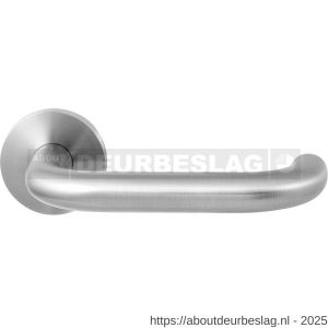 GPF Bouwbeslag Entree GPF105VR U-model 19 mm deurkruk op rozet 53x6 mm RVS geborsteld - R21009229 - afbeelding 1