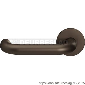 GPF Bouwbeslag Entree GPF105VRA1L U-model 19 mm deurkruk gatdeel op rozet 53x6 mm linkswijzend Dark blend - R21016798 - afbeelding 1
