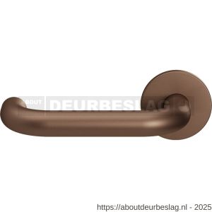 GPF Bouwbeslag Entree GPF105VRA2L U-model 19 mm deurkruk gatdeel op rozet 53x6 mm linkswijzend Bronze blend - R21016799 - afbeelding 1