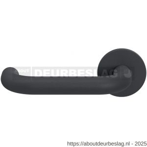 GPF Bouwbeslag Entree GPF105VRASL U-model 19 mm deurkruk gatdeel op rozet 53x6 mm linkswijzend antraciet - R21010009 - afbeelding 1