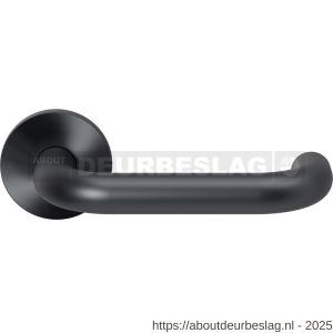 GPF Bouwbeslag Entree GPF105VRP1 U-model 19 mm deurkruk op rozet 53x6 mm PVD antraciet - R21009230 - afbeelding 1