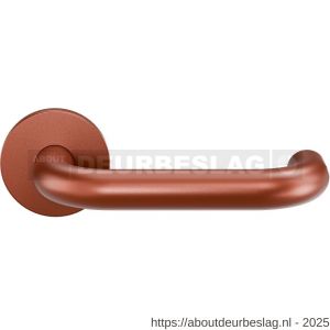 GPF Bouwbeslag Entree GPF105VRT1R U-model 19 mm deurkruk gatdeel op rozet 53x6 mm Terra - R21019970 - afbeelding 1