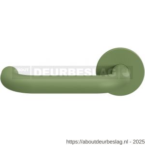 GPF Bouwbeslag Urban Jungle GPF105VRU3L U-model 19 mm deurkruk gatdeel op rozet 53x6 mm linkswijzend Leaf - R21008786 - afbeelding 1