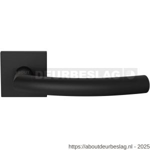 GPF Bouwbeslag ZwartWit GPF1075.61-02L Tonga deurkruk gatdeel op vierkant rozet 50x8 mm linkswijzend zwart - R21019974 - afbeelding 1