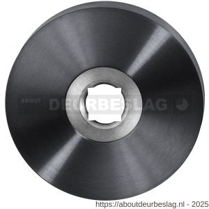 GPF Bouwbeslag PVD GPF1100.00P1L/R rond click rozet 50x8 mm links-rechtsdraaiend PVD antraciet - R21003633 - afbeelding 1