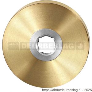 GPF Bouwbeslag PVD GPF1100.00P4 rond click rozet 50x8 mm PVD mat messing - R21003641 - afbeelding 1