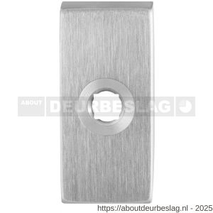 GPF Bouwbeslag RVS GPF1100.01L rechthoekig click rozet 70x32x10 mm linksdraaiend RVS geborsteld - R21008291 - afbeelding 1