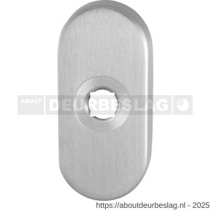 GPF Bouwbeslag RVS GPF1100.04 ovaal click rozet 70x32x10 mm RVS geborsteld - R21003656 - afbeelding 1
