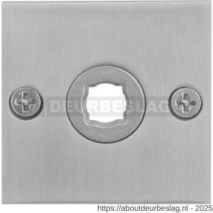 GPF Bouwbeslag RVS GPF1100.08 vierkant plat rozet 50x50x2 mm RVS geborsteld - R21003664 - afbeelding 1