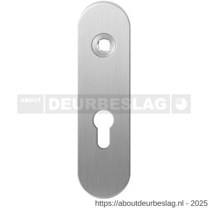GPF Bouwbeslag RVS GPF1100.10L PC55 kortschild gatdeel afgerond 169x46x8,5 mm PC55 linkswijzend RVS geborsteld - R21003897 - afbeelding 1