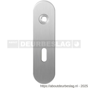 GPF Bouwbeslag RVS GPF1100.10R BB56 kortschild gatdeel afgerond 169x46x8,5 mm BB56 rechtsdraaiend RVS geborsteld - R21003894 - afbeelding 1