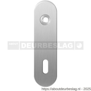 GPF Bouwbeslag RVS GPF1100.10R BB72 kortschild gatdeel afgerond 169x46x8,5 mm BB72 rechtsdraaiend RVS geborsteld - R21003893 - afbeelding 1