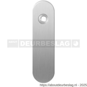 GPF Bouwbeslag RVS GPF1100.10R blind kortschild gatdeel afgerond 169x46x8,5 mm blind rechtsdraaiend RVS geborsteld - R21003895 - afbeelding 1