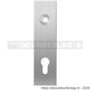 GPF Bouwbeslag RVS GPF1100.15L PC72 kortschild gatdeel rechthoekig 169x46x8,5 mm PC72 linkswijzend RVS geborsteld - R21003986 - afbeelding 1