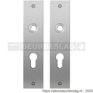 GPF Bouwbeslag RVS GPF1100.16 PC55 plaatschild rechthoekig zonder veer 181x41x2mmPC55 RVS geborsteld - R21004135 - afbeelding 1