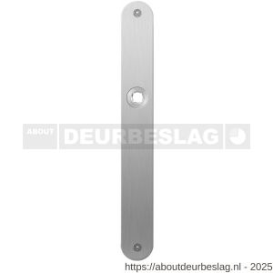 GPF Bouwbeslag RVS GPF1100.23L/R blind plaatschild afgerond zonder veer 240x30x2 mm blind links-rechtswijzend RVS geborsteld - R21004011 - afbeelding 1