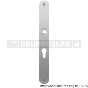 GPF Bouwbeslag RVS GPF1100.23L/R PC55 plaatschild afgerond zonder veer 240x30x2 mm PC55 links-rechtswijzend RVS geborsteld - R21004014 - afbeelding 1