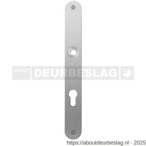 GPF Bouwbeslag RVS GPF1100.23L/R PC72 plaatschild afgerond zonder veer 240x30x2 mm PC72 links-rechtswijzend RVS geborsteld - R21004015 - afbeelding 1