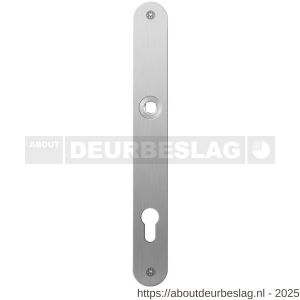 GPF Bouwbeslag RVS GPF1100.23L/R PC92 plaatschild afgerond zonder veer 240x30x2 mm PC92 links-rechtswijzend RVS geborsteld - R21004017 - afbeelding 1