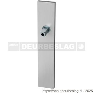 GPF Bouwbeslag RVS GPF1100.25.411 BB72 langschild gatdeel rechthoekig 220x40x8 mm BB72 met vastgelaste knopvastzetter RVS geborsteld - R21016684 - afbeelding 1