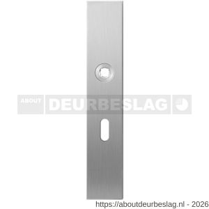 GPF Bouwbeslag RVS GPF1100.25L BB56 langschild gatdeel rechthoekig 218x40x8,5 mm BB56 linkswijzend RVS geborsteld - R21004248 - afbeelding 1