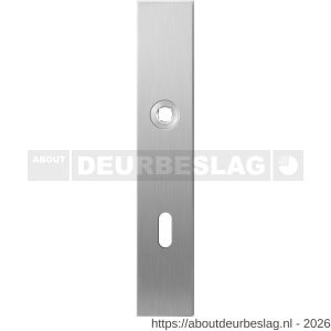 GPF Bouwbeslag RVS GPF1100.25L BB72 langschild gatdeel rechthoekig 218x40x8,5 mm BB72 linkswijzend RVS geborsteld - R21004247 - afbeelding 1